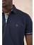 Regular Fit Yaka Garnili Pamuklu Polo Yaka T-Shirt 5