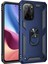Newface Xiaomi Poco F3 Kılıf Sofya Yüzüklü Silikon Kapak - Lacivert 1