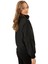 Spor Kadın Dik Yaka Su ve Rüzgar Geçirmez Oversize Crop Mevsimlik Yağmurluk Rüzgarlık 4