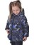 Kız Çocukdijital Desen Polar Su ve Rüzgar Geçirmez Kapüşonlu Şişme Kışlık Mont 1