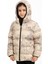 Spor Kız Çocukçiçek Desen Polar Su ve Rüzgar Geçirmez Kapüşonlu Şişme Mont 3
