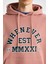 Garen Erkek Yumuşacık Içi Polarlı Baskılı Regular Kordonlu Pembe Sweatshirt 3
