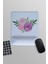 Renkli Güller Baskılı Dikdörtgen Bilek Destekli Mousepad 1
