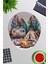 Kamp Temalı Baskılı Oyuncu Gaming Oval Bilek Destekli Mousepad 1