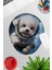 Sevimli Astronot Köpekler No:2 Oyuncu Gaming Oval Bilek Destekli Mousepad 1