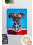 Kitap Okuyan Sevimli Köpekler No:3 Oyuncu Gaming Dikdörtgen Bilek Destekli Mousepad 1