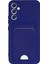 Samsung Galaxy A25 5g Kılıf Kelvin Kartvizitli Silikon - Lacivert - KA9548-9899 1