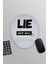 Lie Skip Ad Komik Eğlenceli Baskılı Oval Bilek Destekli Mousepad 1
