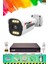 1 Kameralı 6 Warm LED Gece Renkli Görüş-Cepten Izle-Su Geçirmez Güvenlik Kamerası Seti 1tb 1