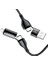 Floveme 4in1 USB To Type C -Type To Type Kablosu+Iphone Başlık USB 1M-(1903) - KA3555-6178 1