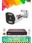 1 Kameralı 6 Warm LED Gece Renkli Görüş-Cepten Izle-Su Geçirmez Güvenlik Kamerası Seti 500GB 2
