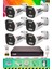6 Kameralı 6 Warm LED Gece Renkli Görüş-Cepten Izle-Su Geçirmez Güvenlik Kamerası Seti 250GB 2