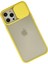iPhone 12 Pro Max Kılıf Palm Buzlu Kamera Sürgülü Silikon - Sarı - KA2067-8195 2