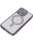 Newface iPhone 15 Pro Max Kılıf Joke Simli Magneticsafe Kılıf - Derin Mor 3