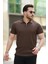 Erkek Fermuarlı Yakalı Kısa Kollu Tshirt 1