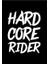 Sticker Hard Core Rider Motorsiklet,kask,laptop,motor ve Oto Araç Sticker 14 x 18 cm Beyaz 1