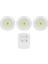 Kyrotech 3’lü Kablosuz Dolap Altı LED Lamba Seti – 5W Cob, Uzaktan Kumandalı, Kısılabilir, Zamanlay 1
