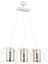 Avonni AV-65076-3Y-KRM Krem Boyalı Modern Avize, E27, Metal, Cam, 60X20 cm 1