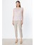 Kadın Desenli Kolsuz Bluz 3124 Pink 2