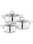 Cookhaus Çelik Tencere Seti 6 Parça-Gümüş 1
