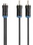 Hy-B105, Stereo F To 2 Rca M Kablosu, 0.3 M, Siyah 1