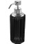 System Cyrstal Bath Accessory Soap Dispenser Black-Chrome 80 ml Siyah Tek Ebat BA2048 006 C2-Cr 1