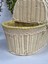 Kumaşlı Oval Piknik Sepeti 40 cm 3