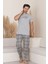 Dreamy Pamuklu Desenli Kısa Kollu Örme Erkek Pijama Takımı 2