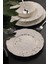 Porselen Bone Olympos 56 Parça 12 Kişilik Yemek Takımı Leaves Silver 1
