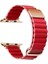 Zore ​​​apple Ile Uyumlu Watch 42MM Krd-78 Pu Deri Kordon Strap Kayış Kırmızı 1