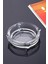 Bev Kitchen Cam Küllük - Kül Tablası - Yuvarlak Kül Tabağı-11 * 11 * 3 Şeffaf 1