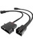– 4 Pin Molex Fan Dağıtım Kablosu ((5,25 Inç) 5 V – 3x 3 Pin Fiş 2 Kutuplu, 20-20-20CM) 1