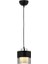 Avonni AV-60193-1BSY Siyah Boyalı Modern Avize E27 Metal Cam 15CM 1