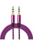 Aux Stereo 3.5mm Data Ses Örgü Kablo Pembe 1