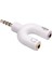 Monte Lua 3.5 Mm Stereo Erkek To Kulaklık + Hoparlör Dişi Çoklayıcı Jack 1