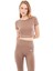Giorgina Ferri Yumuşak Dokulu, Esnek Yoga, Koşu, Spor ve Günlük Crop Top Mila 1