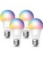 Tapo L530E(4-PACK), Çok Renkli Akıllı Wi-Fi Ampulü, 8.7 W, 2.4 Ghz, 16.000.000 Renk Tonu, 1
