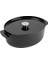 Cast Iron 30 Cm/5,6 L Oval Kapaklı Tencere, Kaliteli, Sağlam ve Uzun Ömürlü, Kızartma, K 1