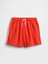Kız Çocuk Kırmızı Fransız Havlu Kumaş Şort 1