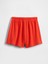 Kız Çocuk Kırmızı Fransız Havlu Kumaş Şort 3