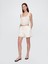 Kadın Beyaz High Rise Eyelet Easy Şort 2