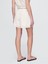 Kadın Beyaz High Rise Eyelet Easy Şort 4