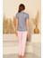 Dreamy Milan Bambu Likralı Desenli Kısa Kollu Pijama Takımı 3