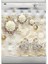 Bulaşık Makinesi Sticker Kaplama Beyaz Eşya Kaplama Pearls Gold 1
