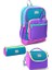Coral High Pembe Pastel Renkli 3'lü Okul Çantası Seti̇ 1