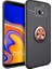 Microsonic Galaxy J4 Plus Kılıf Kickstand Ring Siyah Rose [galaxy J4 Plus ile U 1