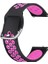 Caseup Huawei Watch Gt Active, Caseup Silicone Sport Band Siyah Koyu Pembe 1