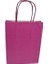 Burgu Saplı Kâğıt Torba Çanta Kraft Torba Kağıt Çanta Pembe 18X8X24 cm (25 Adet) 1