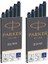Parker Quink Mürekkep Kartuşları - Uzun Format - 2 x 5'li Paket (10 Toplam) - Mavi 1