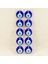 Parti̇ Vi̇tri̇ni̇ Nazar Boncuğu Sticker 10 Adet 2.8 cm x 2.9 cm 1